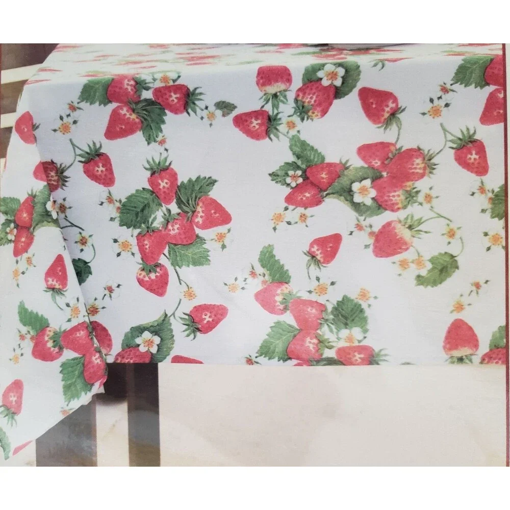 Textured Printed Fabric Tablecloth,60